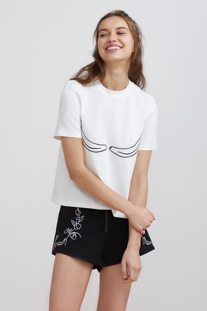 Finders Keepers Finders Keepers Cyd Tee Whitexxs, Xs,s,m,l