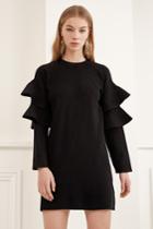 C/meo Collective Never Enough Knit Dress Black
