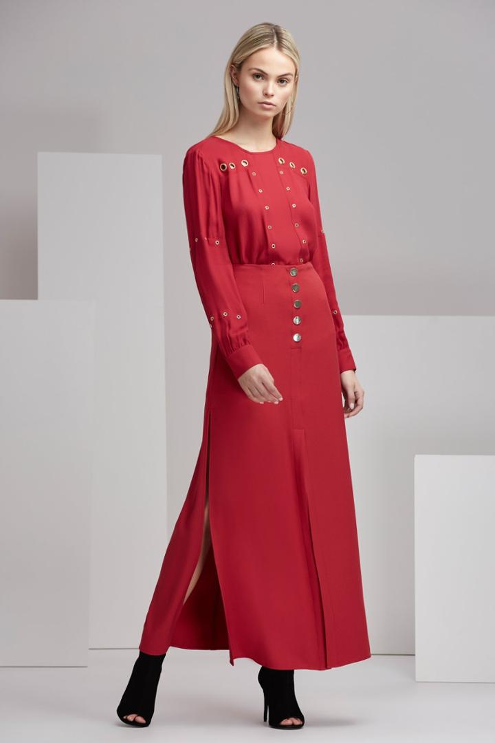Finders Keepers Finders Keepers Maddox Skirt Crimson