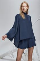 Finders Keepers Cyrus Long Sleeve Top Charcoal