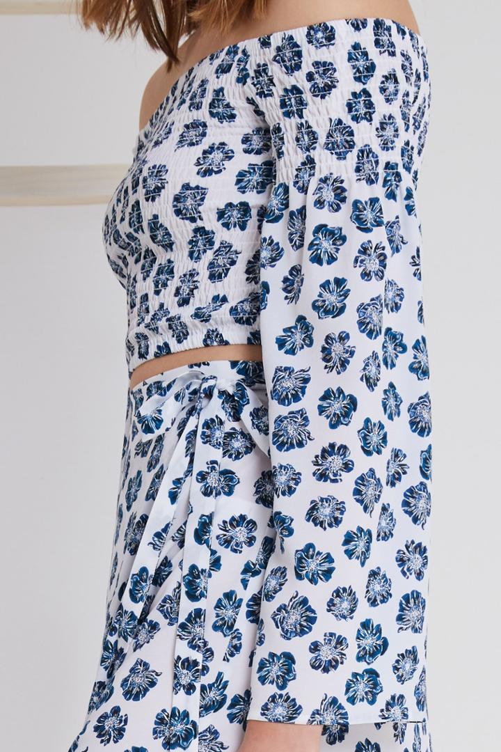 The Fifth The Fifth Romancing Long Sleeve Top Begonia Print