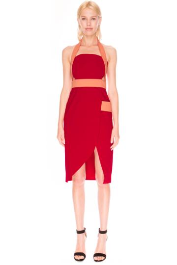 Finders Keepers Boardwalks Dress Tango/peach