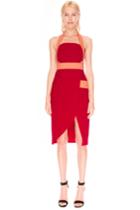 Finders Keepers Boardwalks Dress Tango/peach