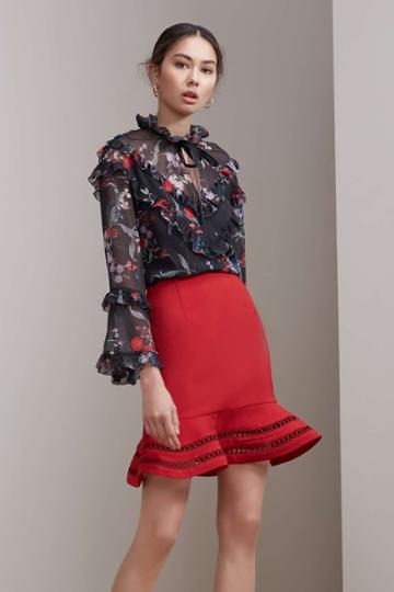 Keepsake Indulge Skirt Redxxs, Xs,s,m,l
