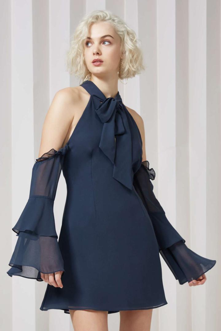 Keepsake Keepsake Twilight Dreams Mini Dress Navy