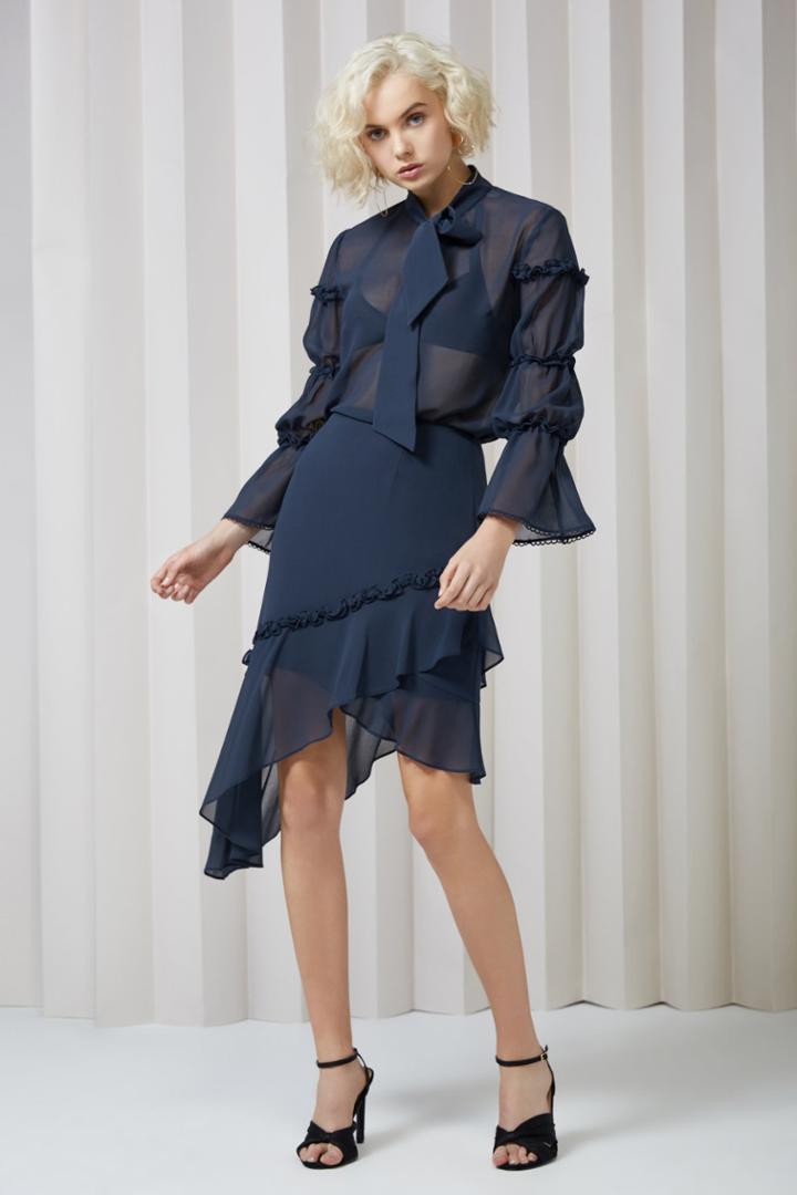 Keepsake Twilight Dreams Skirt Navy