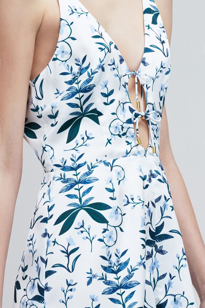 Keepsake Keeping Score Playsuit Light Floral Print