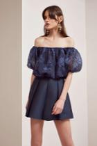 Keepsake Stand Tall Top Navy Stencil Floralxxs, Xs,s,m,l