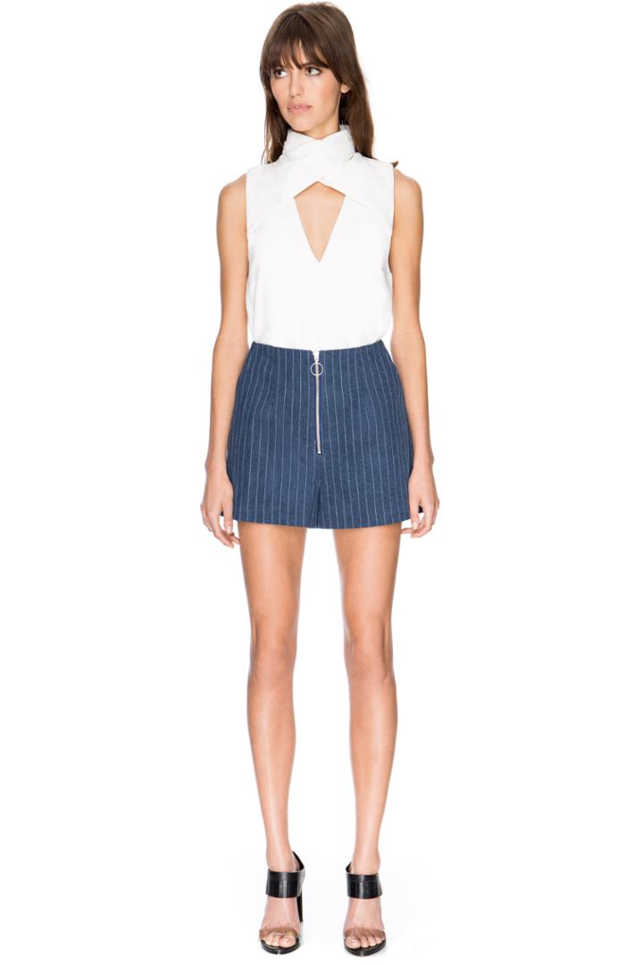 C/meo Collective Stay Cool Pinstripe Shorts Denim Pinstripe