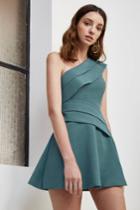 C/meo Collective Don't Stop Dress Emerald