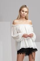 Finders Keepers Mateo Long Sleeve Top Cloud