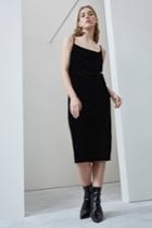 C/meo Collective Fading Nights Cowl Neck Dress Black