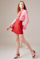 C/meo Collective C/meo Collective Confessions Skirt Pomegranatexxs, Xs,m,l