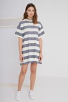 The Fifth Chelsea T-shirt Dress Natural And Navy Stripe