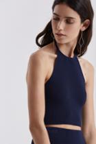 Finders Keepers Frederick Knit Crop Top Ink