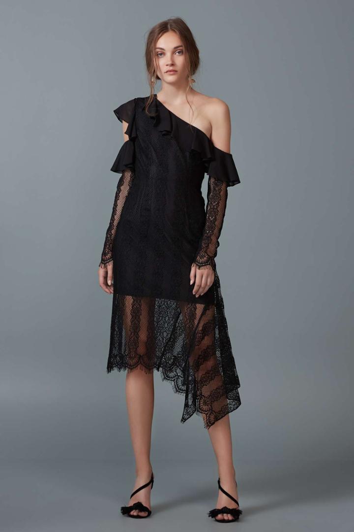Keepsake Better Days Lace Dress Black