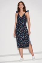 The Fifth The Fifth Skyward Dress Navy Wildflowerxxs, Xs,s,m,l,xl