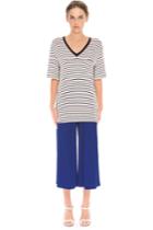 The Fifth Here Comes The Sun T-shirt White & Black Stripe