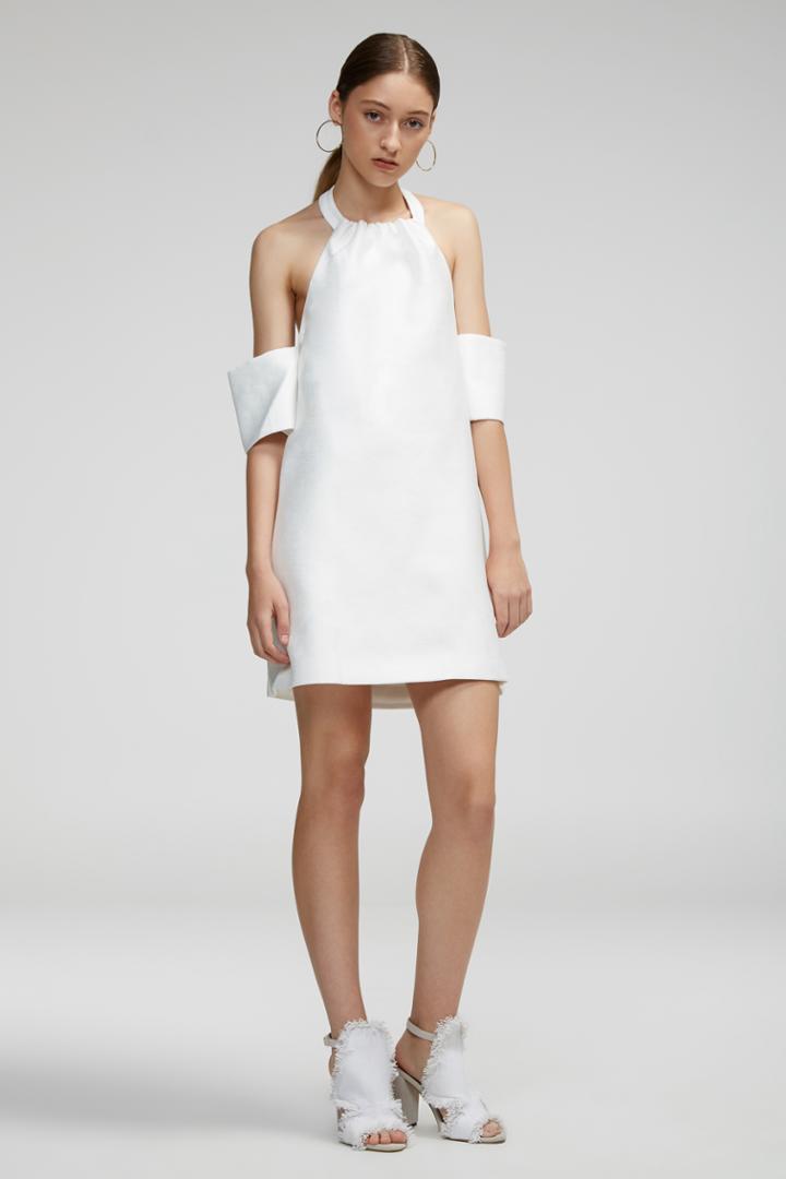 C/meo Collective One World Dress Ivory