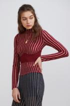 Finders Keepers Finders Keepers Descent Knit Long Sleeve Top Ember Stripexxs, Xs,s,m,l,xl