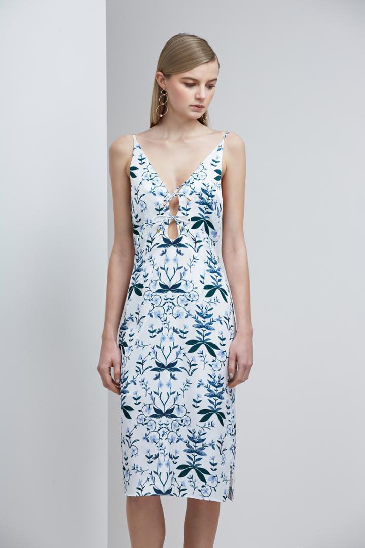 Keepsake Keeping Score Dress Light Floral Print