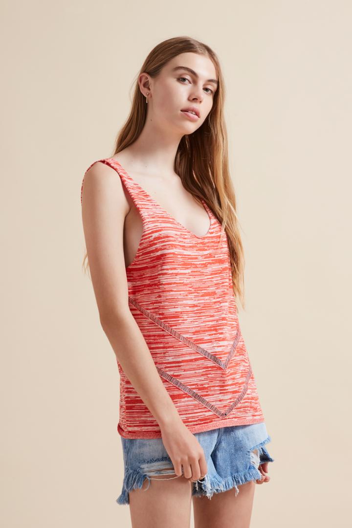 The Fifth Wildest Dreams Top Tangerine Space Dye