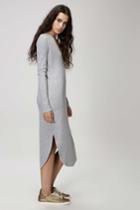 The Fifth The Fifth Fly With Me Long Sleeve Dress Grey Marle