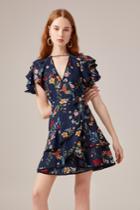 C/meo Collective C/meo Collective Entitle Mini Dress Navy Floralxxs, Xs,s,m,xl