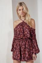 The Fifth The Fifth Carousel Playsuit Burgundy Aster