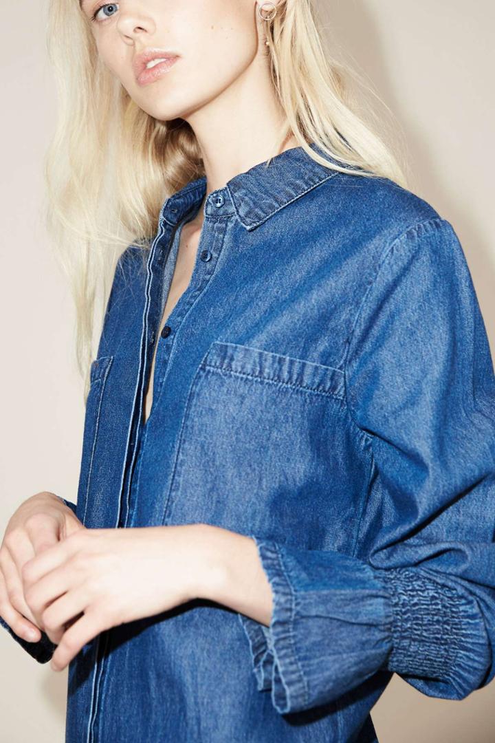 The Fifth Sentiment Shirt Dress Washed Inkxxs, Xs,s,m,l,xl