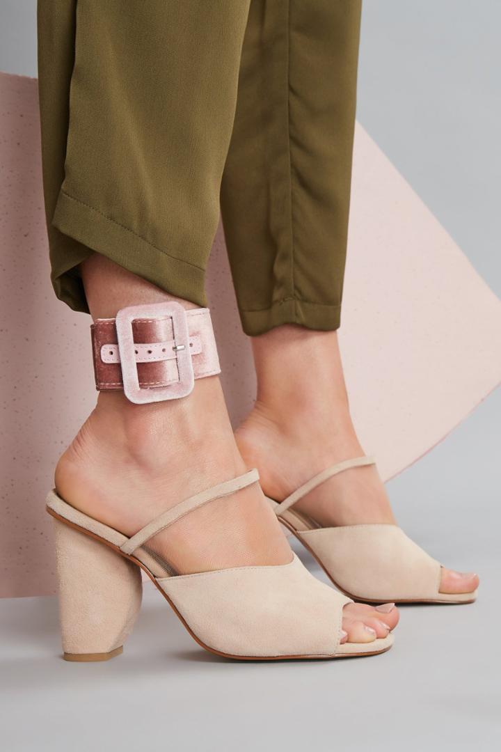 Jaggar Footwear Jaggar Footwear Polar Mesh Moon Heel Nude