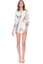 C/meo Collective Been There Short White Scarf Print