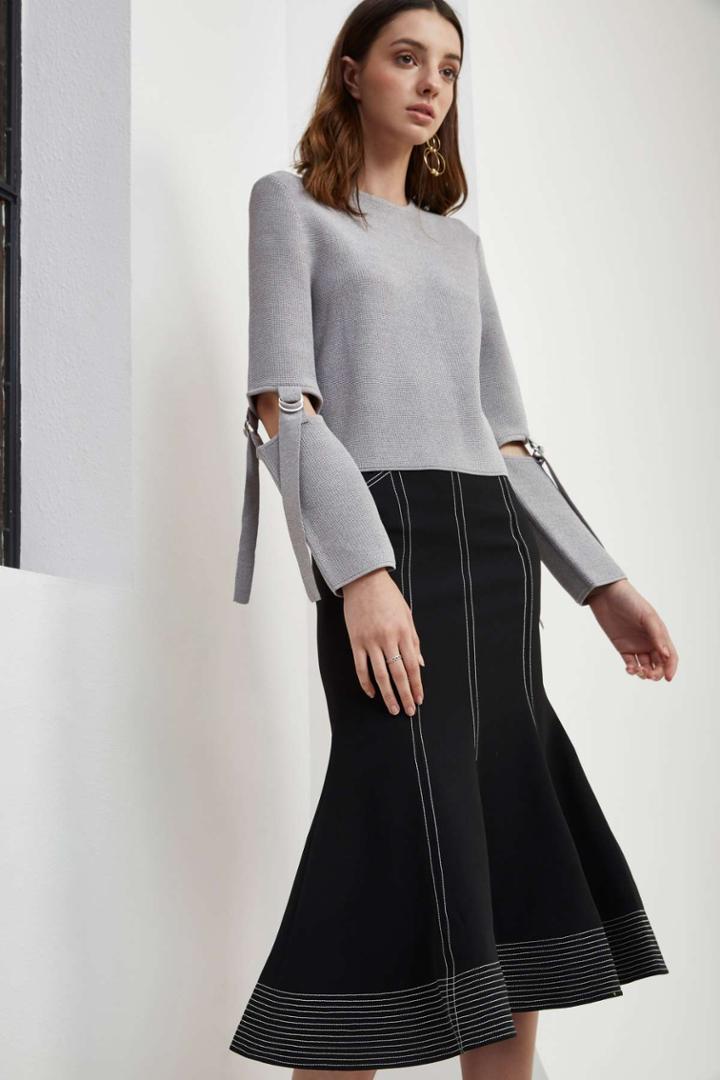 C/meo Collective C/meo Collective Framed Knit Jumper Grey