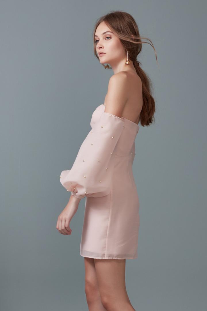 Keepsake Keepsake Call Me Long Sleeve Mini Dress Blushxxs, Xs,s,m,l,xl