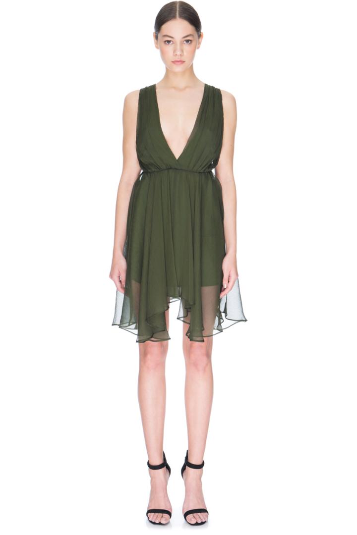 Keepsake All Rise Mini Dress Khaki