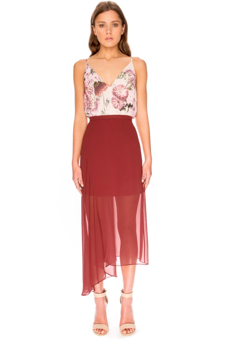 Keepsake One Life Skirt Marsala