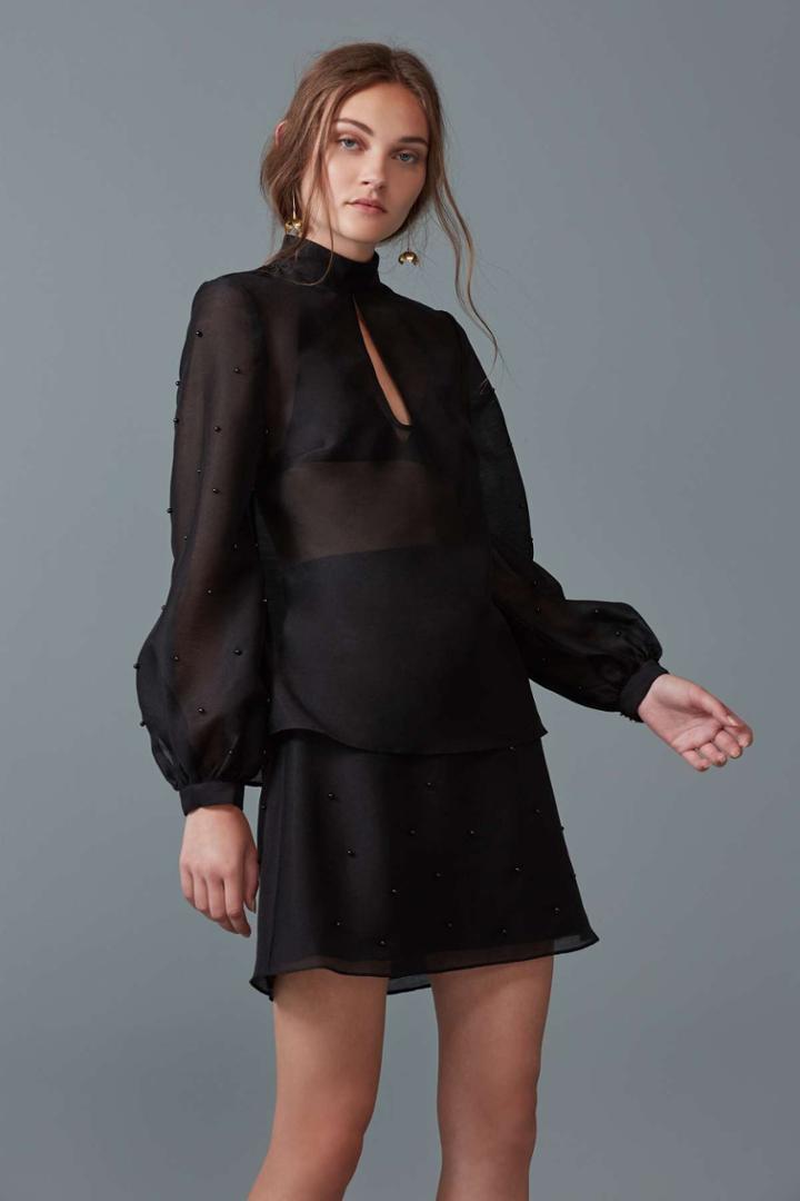 Keepsake Call Me Long Sleeve Top Blackxxs, Xs,s,m,xl