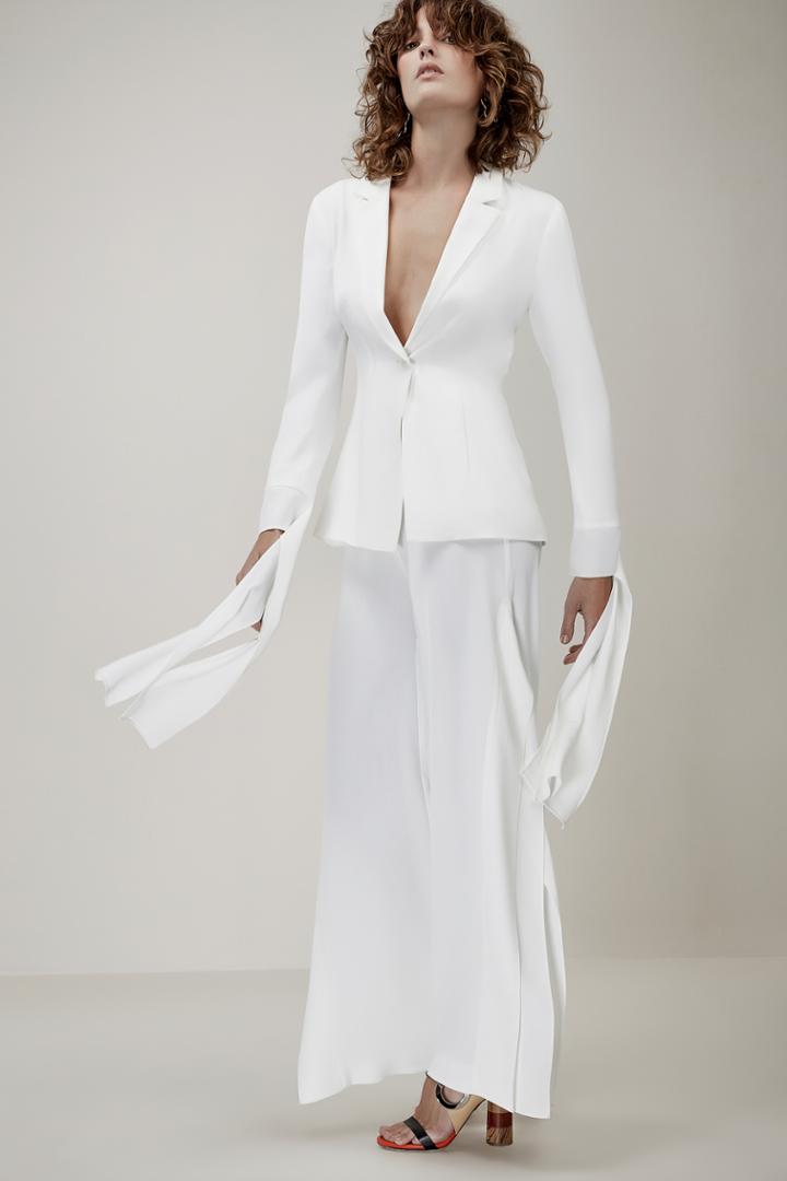 C/meo Collective Shadow Blazer Ivory