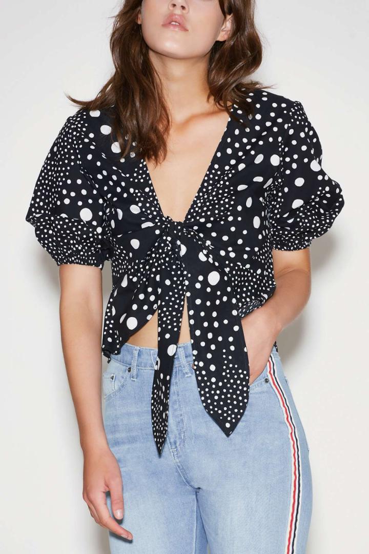 The Fifth Lagoon Top Navy Pebblexxs, Xs,s,m,l,xl