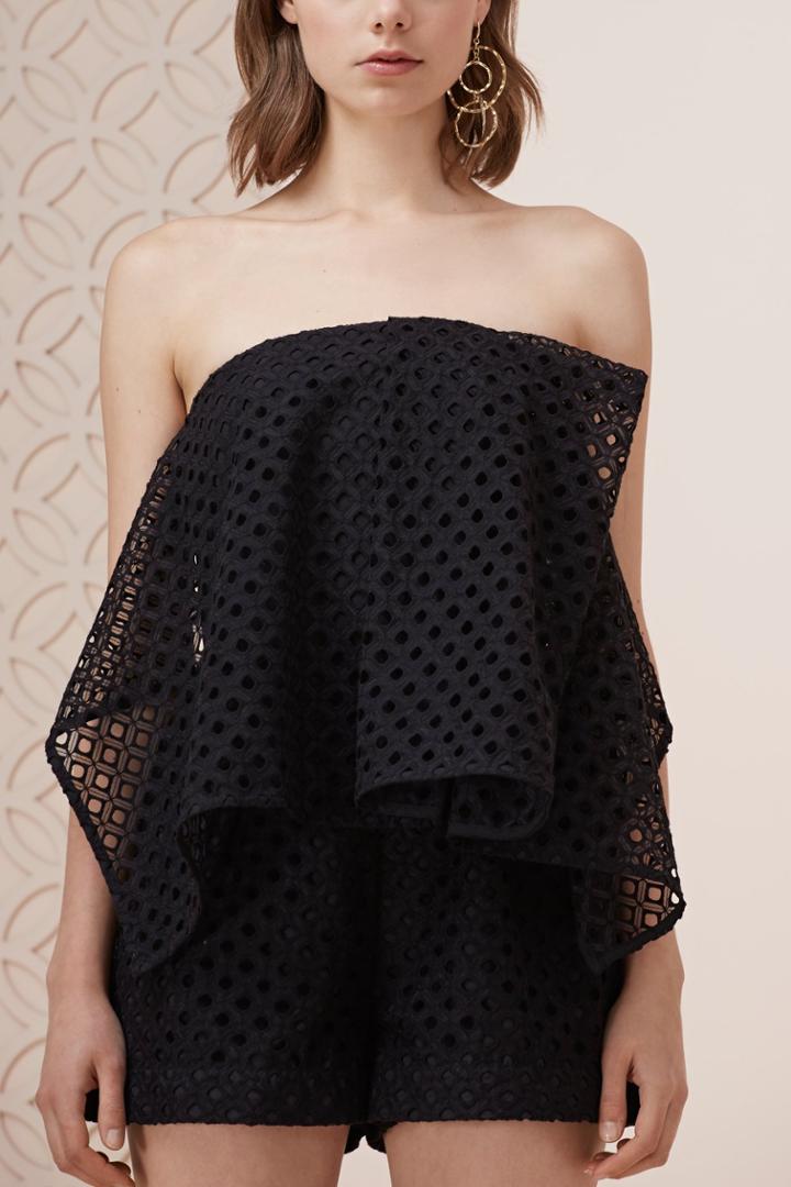 Keepsake Last Dance Playsuit Black