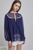 Finders Keepers Belle Top Navy