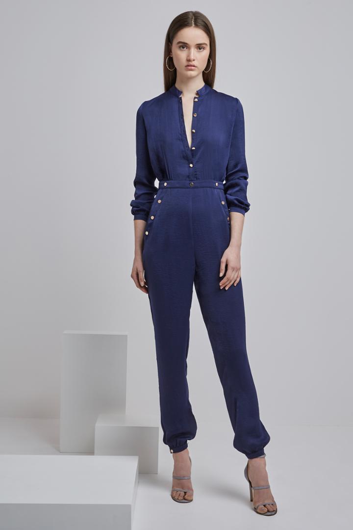 Finders Keepers Maynard Jumpsuit Navy
