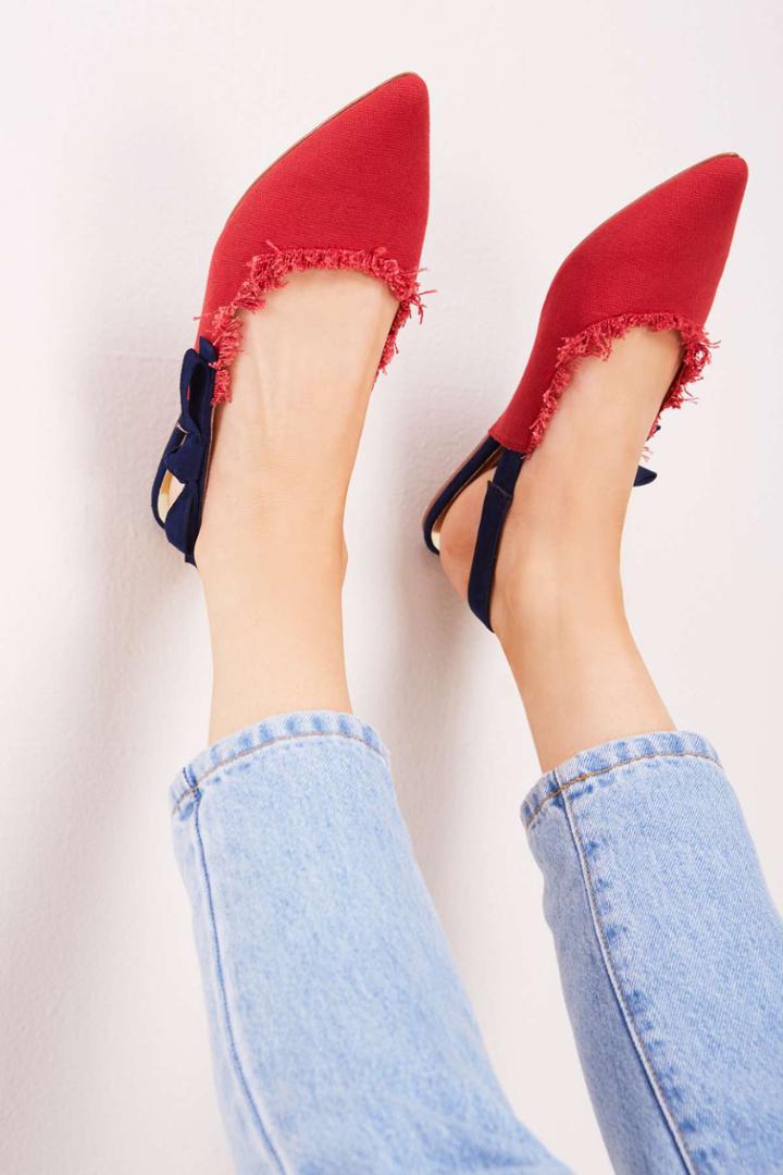 Jaggar Jaggar Slight Fray Flat Cranberry38,39