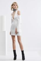 C/meo Collective Out Of Danger Long Sleeve Dress Ivory