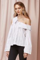 Finders Finders Alps Shirt Ivory Base Stripexxs, Xs,s,m,l