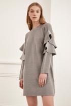 C/meo Collective Never Enough Knit Dress Grey