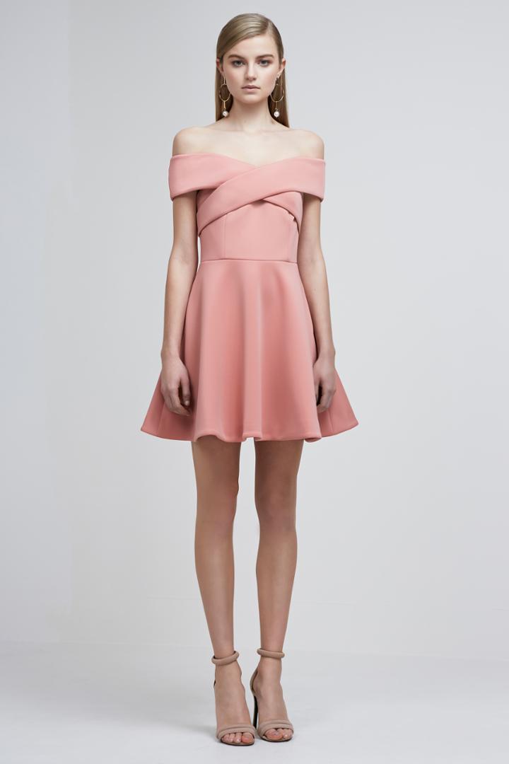 Keepsake End Of Time Mini Dress Rose