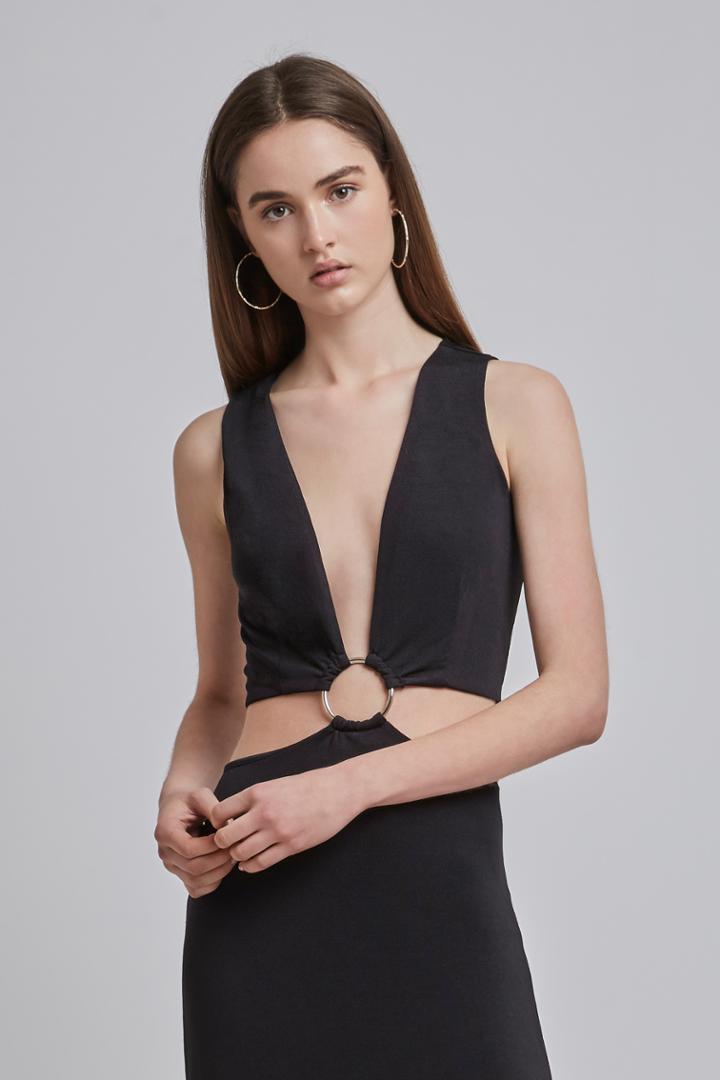 Finders Keepers Maxwell Maxi Dress Black