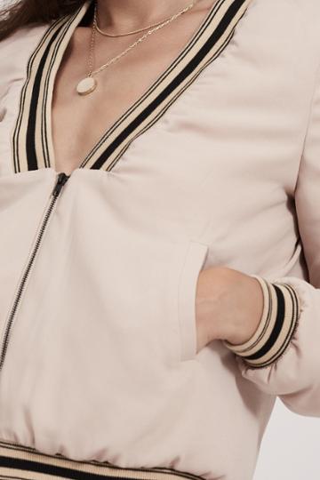 Finders Keepers Vivid Dreams Bomber Sand