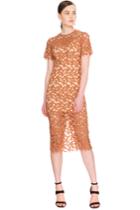 Keepsake The Moment Lace Dress Terracotta